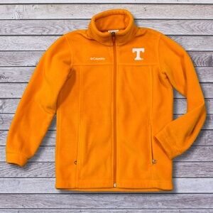 Columbia Tennessee Volunteers Fleece Jacket Youth M 10/12 Orange Full Zip Vols